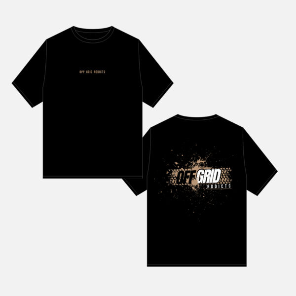 OGA BLACK (tan logo) TEE V.1 Thumbnail